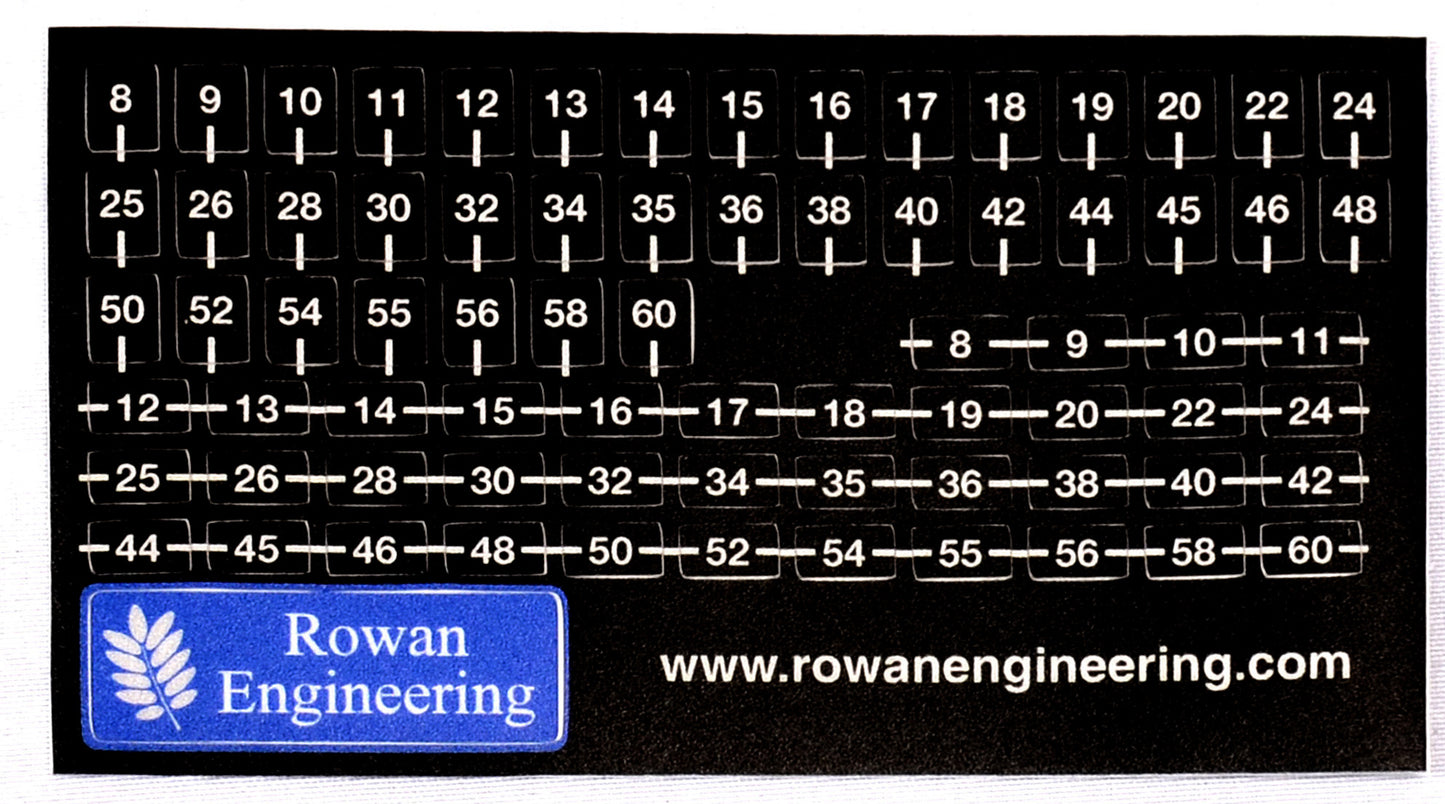 Sidewheel / Turret Label Set.