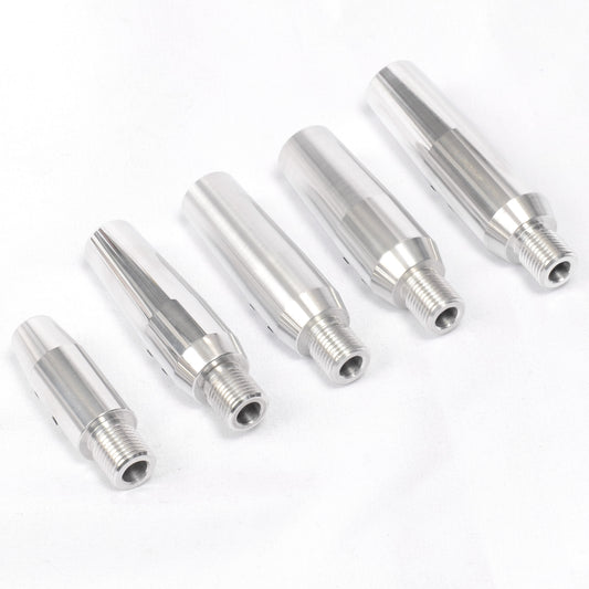 Slide on Barrel Adaptor. 1/2" unf. Natural Aluminium.