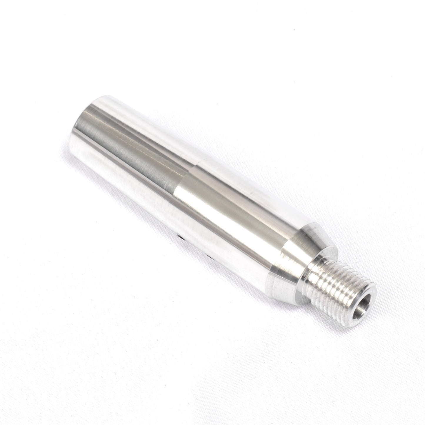 Slide on Barrel Adaptor. 1/2" unf. Natural Aluminium.
