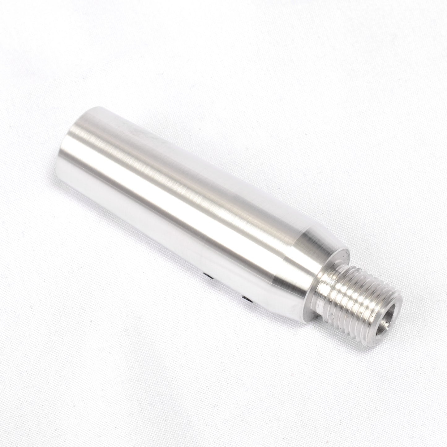Slide on Barrel Adaptor. 1/2" unf. Natural Aluminium.