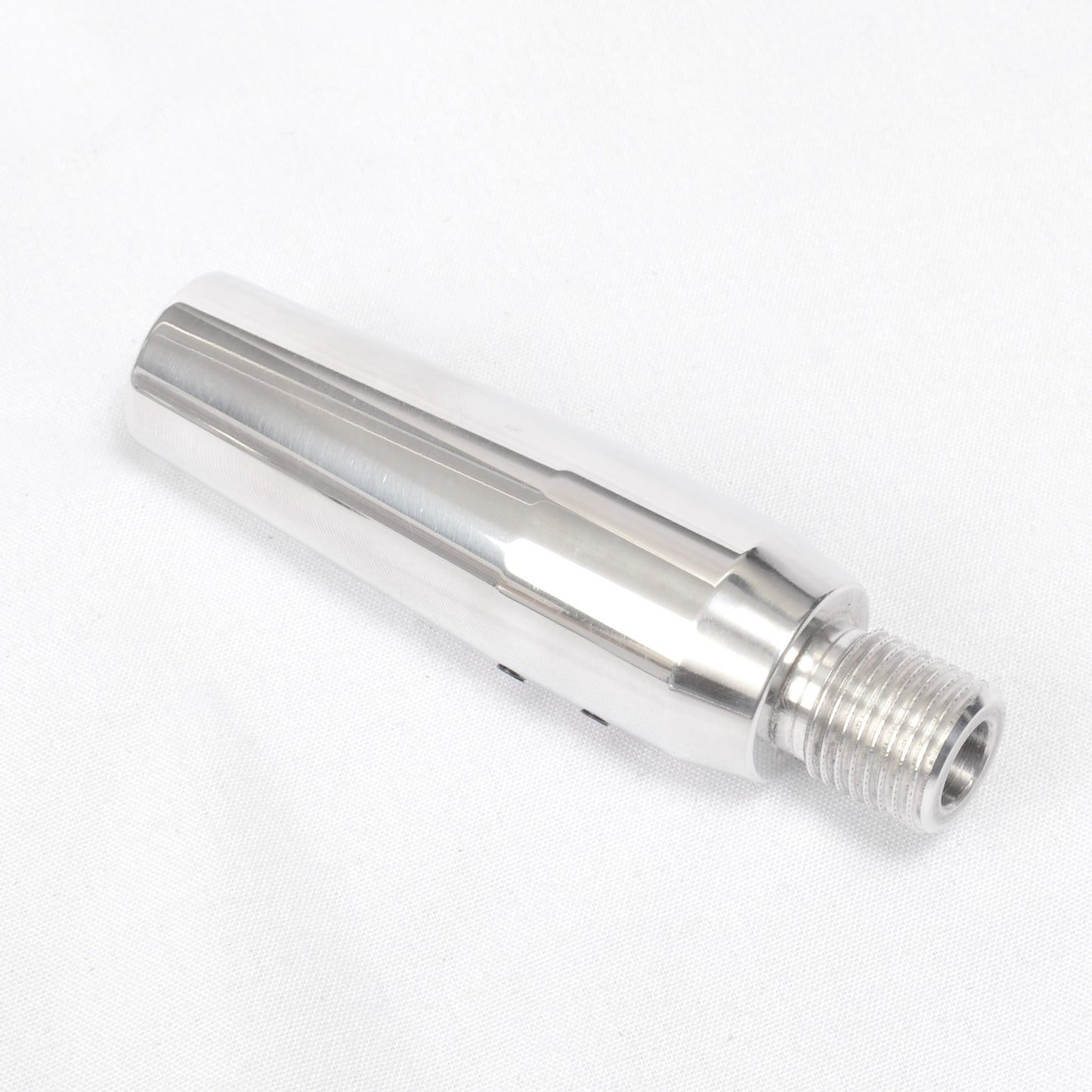 Slide on Barrel Adaptor. 1/2" unf. Natural Aluminium.