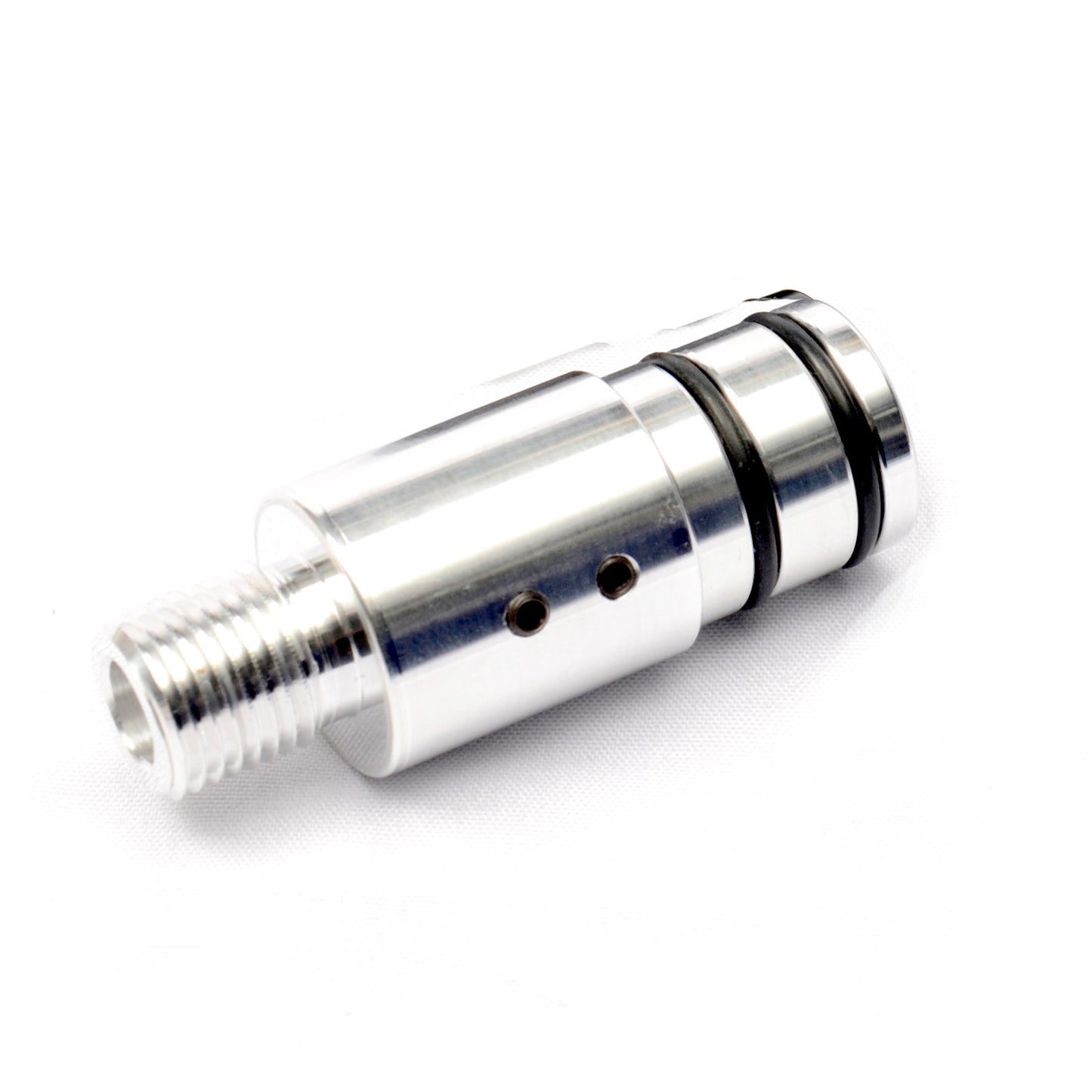 Slide on Barrel Adaptor. 1/2" unf. Natural Aluminium.