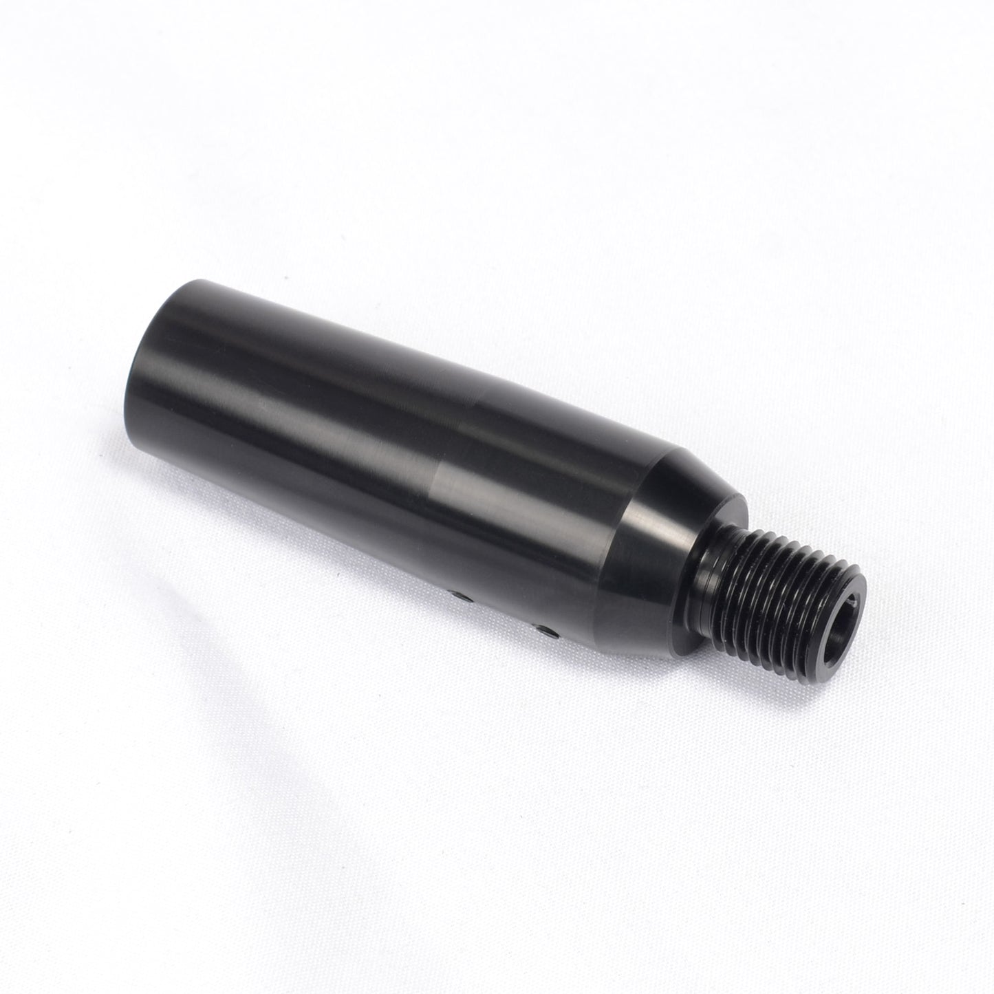 Slide on Barrel Adaptor. 1/2" unf. Black Anodised Aluminium.