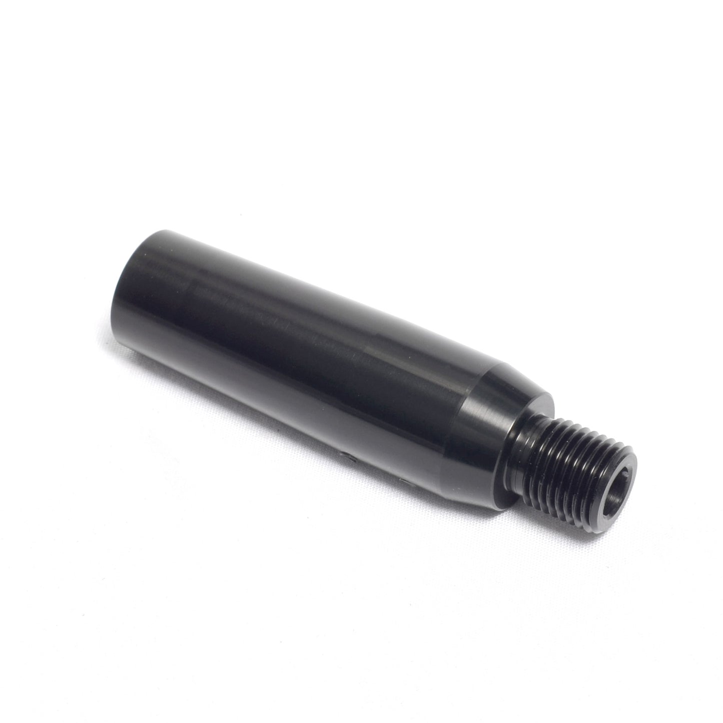 Slide on Barrel Adaptor. 1/2" unf. Black Anodised Aluminium.
