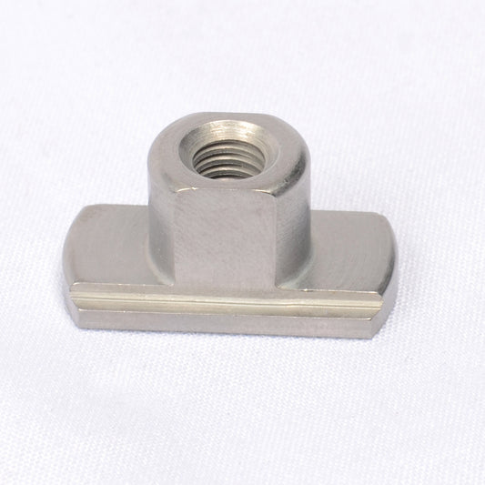 M6-T-Nut Accessory rail fitting. Stainless steel.