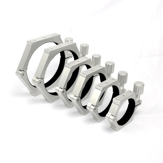 Telescope Rings. Natural Anodised.