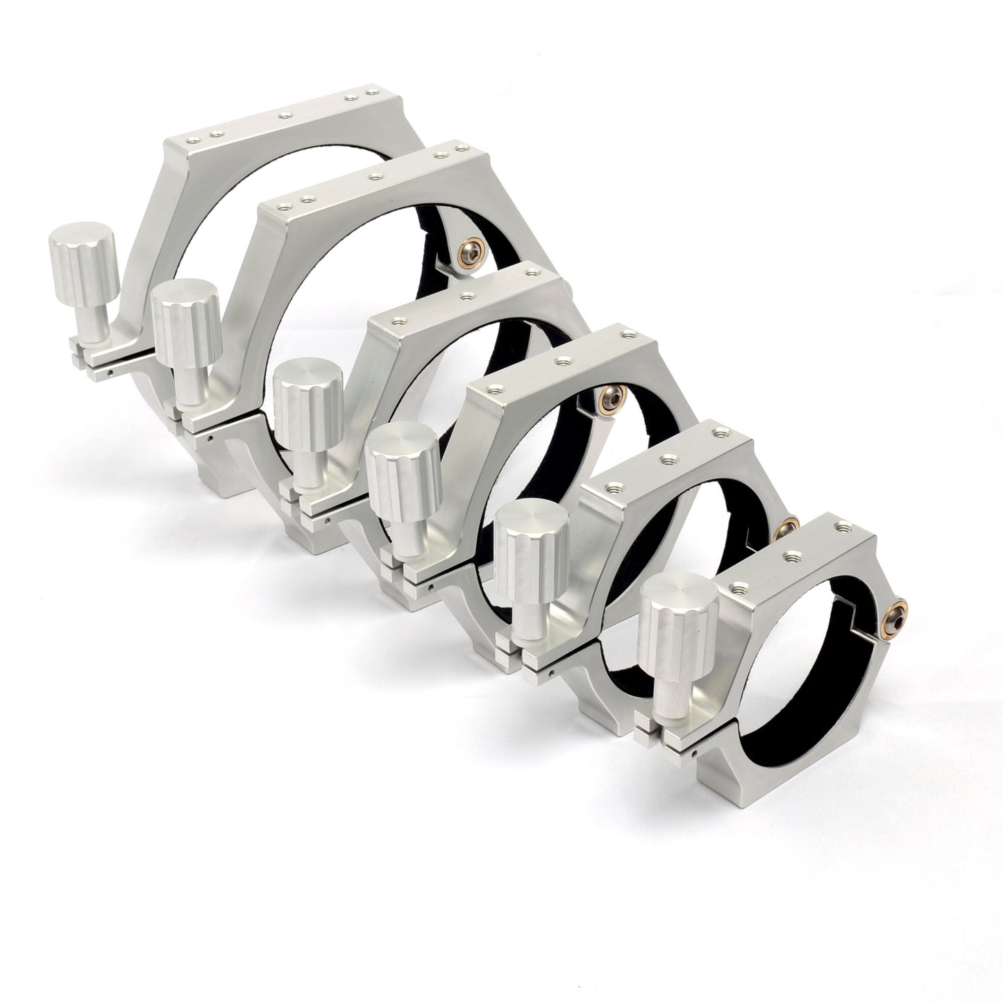 Telescope Rings. Natural Anodised.
