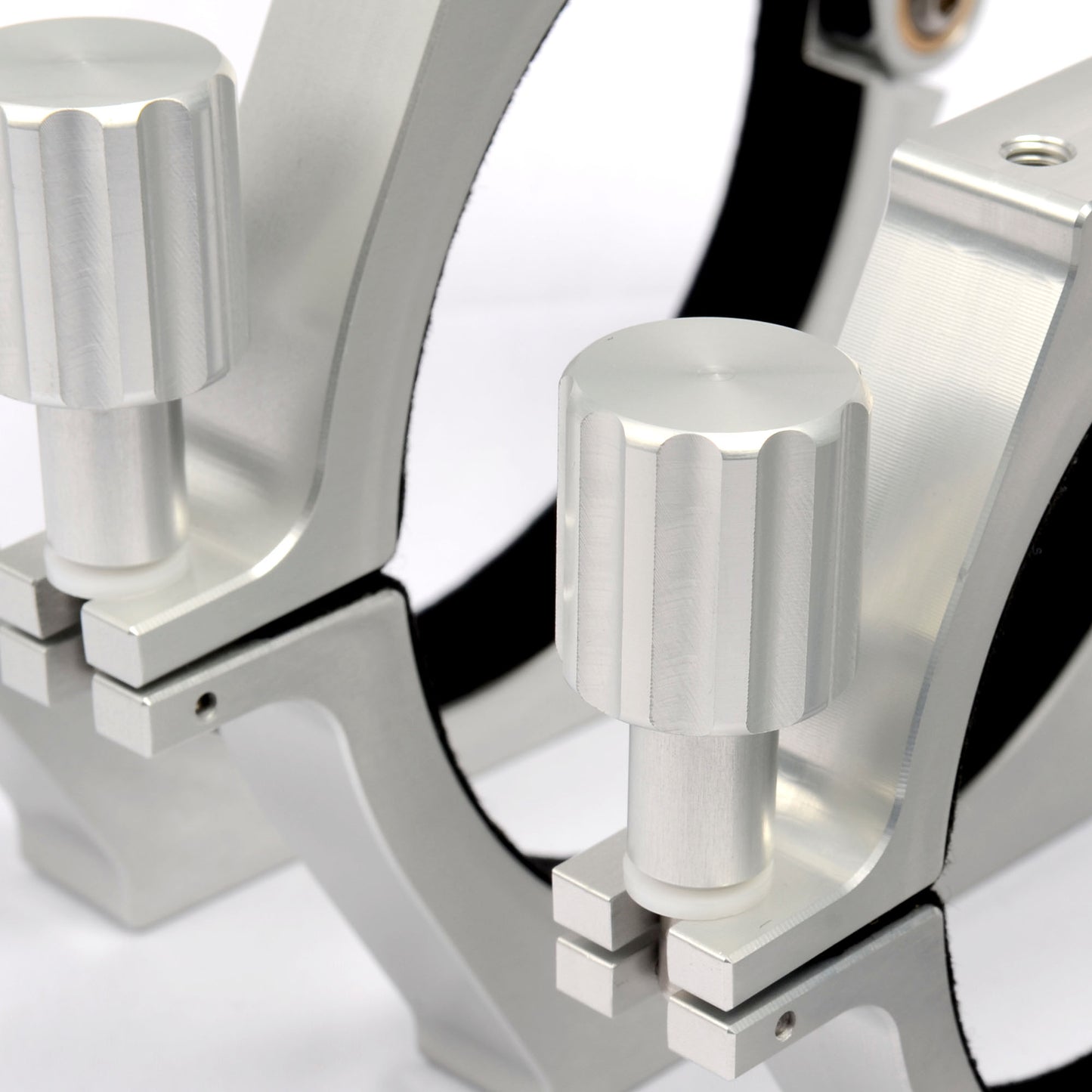 Telescope Rings. Natural Anodised.