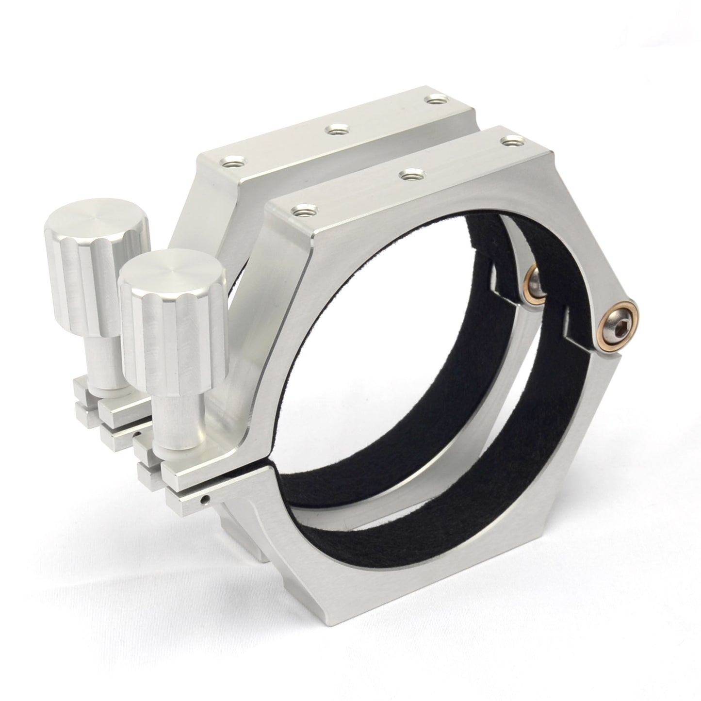 Telescope Rings. Natural Anodised.