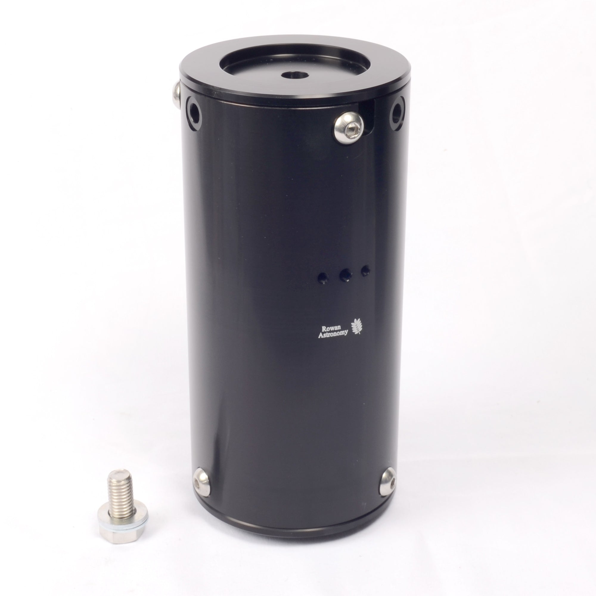 Pier Riser 200mm long. 100mm dia. Black Anodised – Rowan Engineering