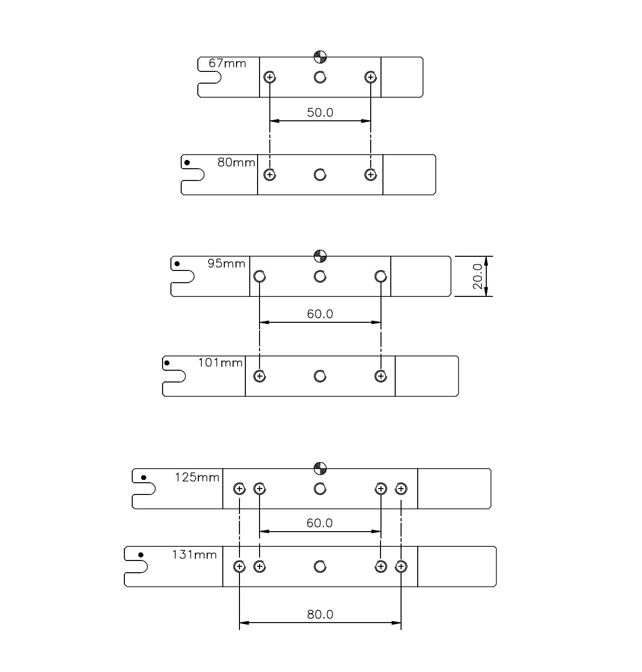 Telescope Rings. Black Anodised.